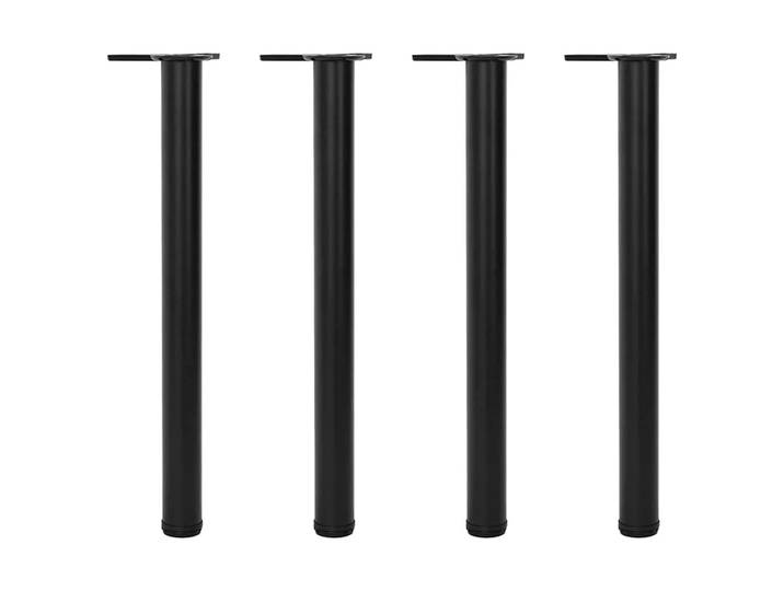 vidaXL 4x höhenverstellbares Tischbein Schwarz 710 mm