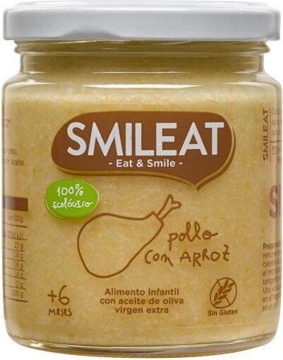 SMILEAT Tarrito de Pollo con Arroz Ecologico 230 g 230 gr