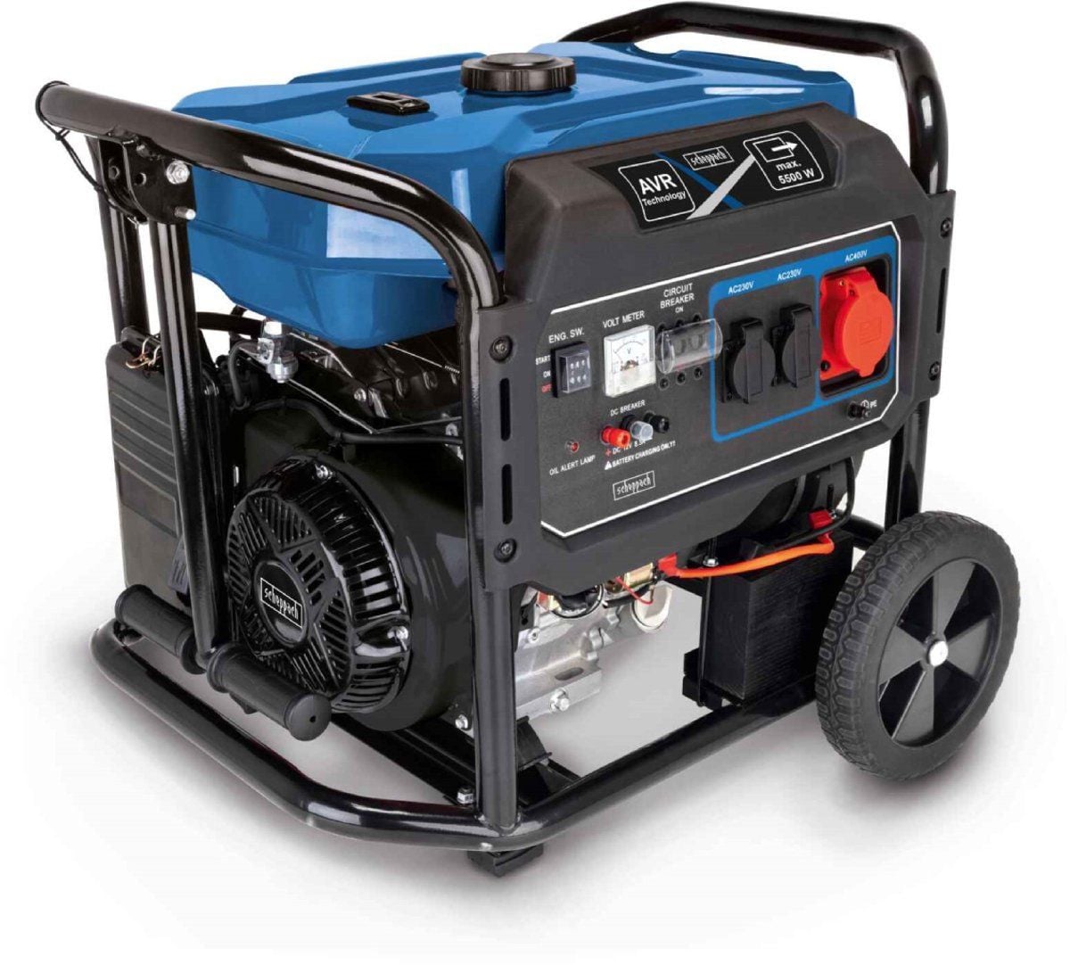 Scheppach SG7100x Stroomgenerator met elektrische start, 5400W, 420cc