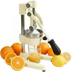 Relaxdays Saftpresse, Entsafter, Beige