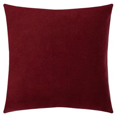 Dekokissen ZOEPPRITZ1828 "Soft-Fleece", rot (wine, unifarben), B:40cm L:40cm, Polyester, Viskose, Dekokissen_Sitzkissen_Kissenhüllen, Kissenbezug aus Fleece