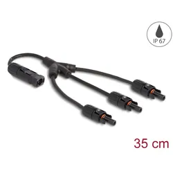 DELOCK DL4 Solar Splitter Kabel 1xStecker zu 3xBuchse 35cm