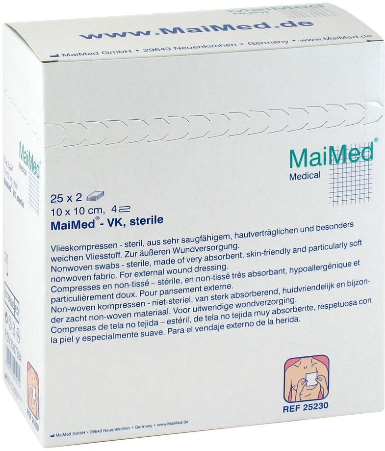 MaiMed Vlieskompressen 10x10 cm steril