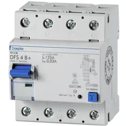 Doepke, Schutzschalter, GmbH FI-Schutzschalter allstromsensitiv DFS 4 040-4/0.03-B+