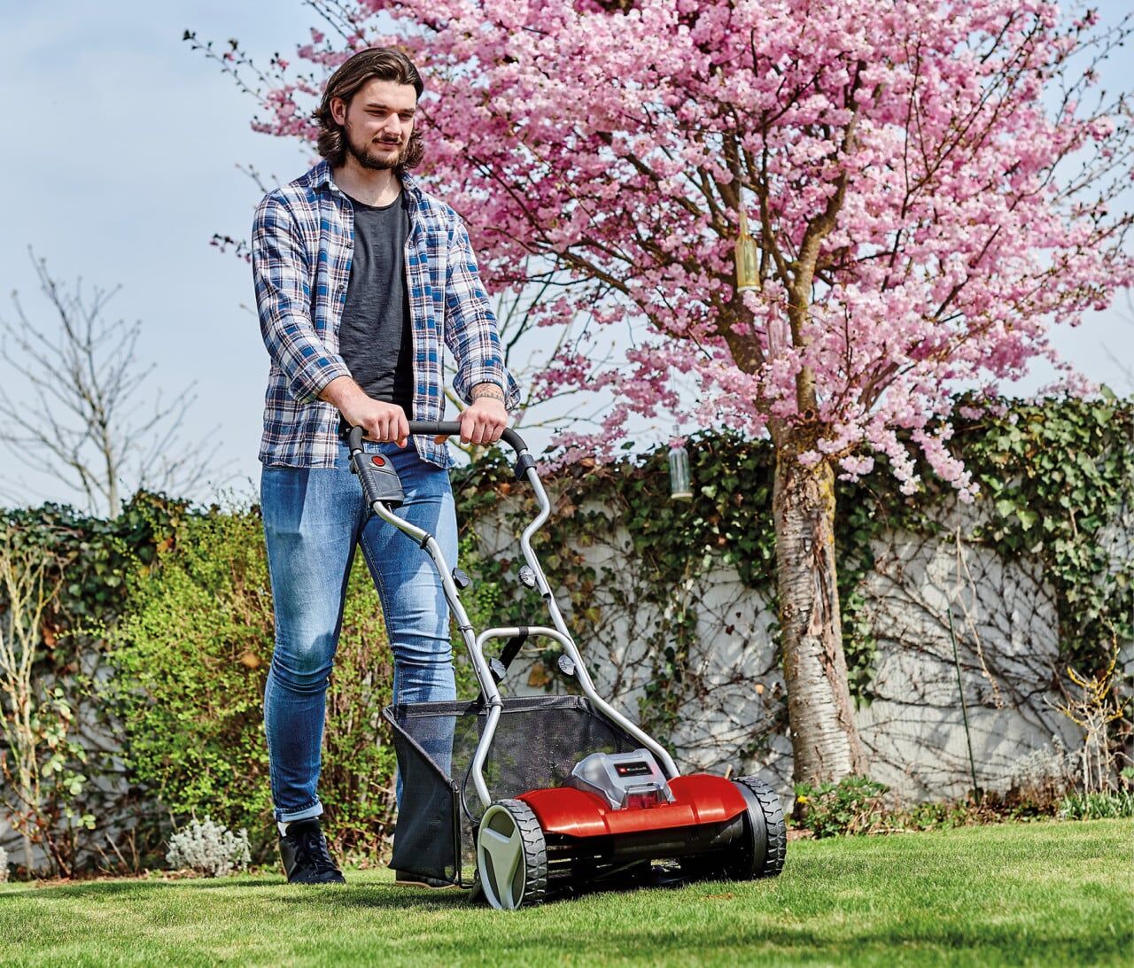 Einhell Akku Spindelmäher GE-HM 18/38 Li-solo 38 cm Schnittbreite