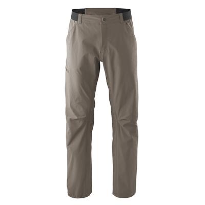 Fahrradhose GONSO "Adventure Pants M", Herren, Gr. S, Normalgrößen, beige (terragrau), 90% Polyamid, 10% Elasthan, Hosen Fahrradhose, lange Herren Radhose mit integrierter Radunterhose mit Sitzpolster
