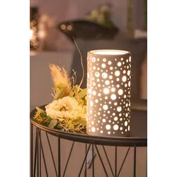 Lampe Salvati creme 28cm Porzellan