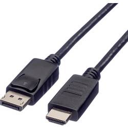 ROLINE RECYCLED MATERIAL ROLINE RM DisplayPort Kabel DP - HDTV, ST/ST, schwarz, 2 m 11.45.5781