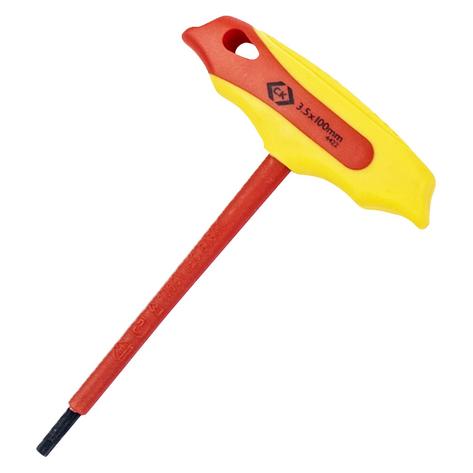 C.K Magma Sechskantstiftschlüssel 3.5 mm mit T-Griff, VDE isoliert (T4422 035)
