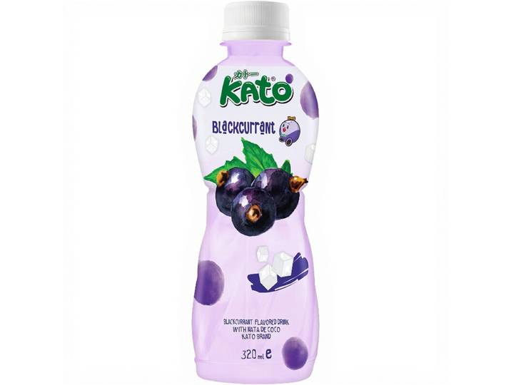 KATO Jus de cassis avec nata de coco - 320 ml