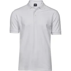 Tee Jays Schweres Herren Luxus Piqué Stretch Polo 1405 white 5XL