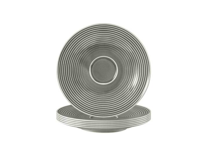 Seltmann Weiden Untertassen Beat Color Glaze Perlgrau ø 16,7 cm 6er Set, Grau, Keramik, Rund, Geschirr, Tassen, Untertassen