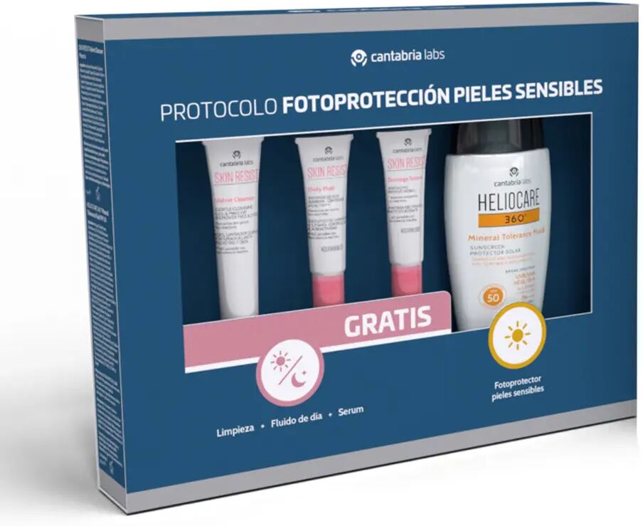 Heliocare 360 Photoprotection for Sensitive Skin, 4-Piece Case