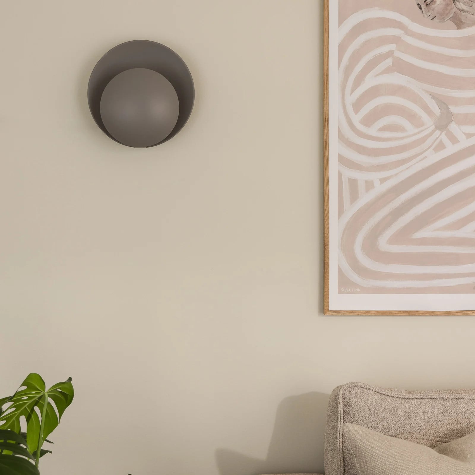 Globen Lighting Orbit wandlamp grijs metaal voor de woonkamer
