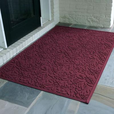 Bungalow Dba Matterly Leaves Estates Doormat 60 x 36, 60 x 36, Burgundy