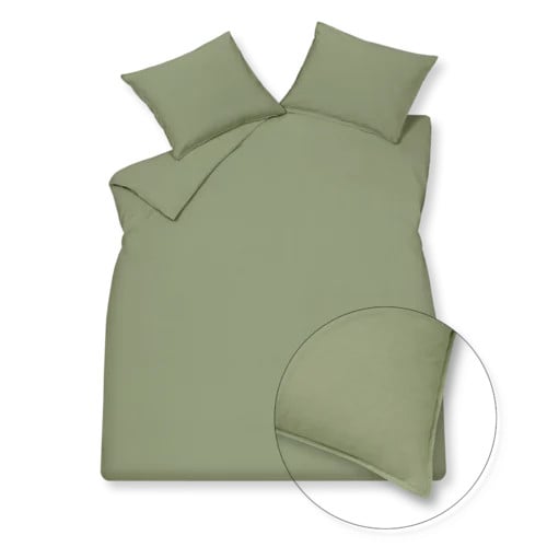 Vandyck Washed Cotton Dekbedovertrek Smoke Green 140x220 cm