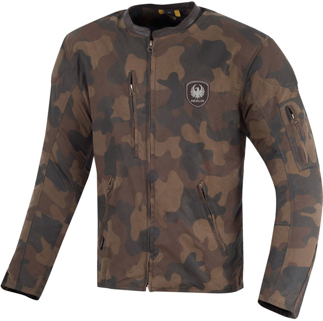 Merlin Covert Camo Motorrad Wachsjacke MWP101-TAN-XL