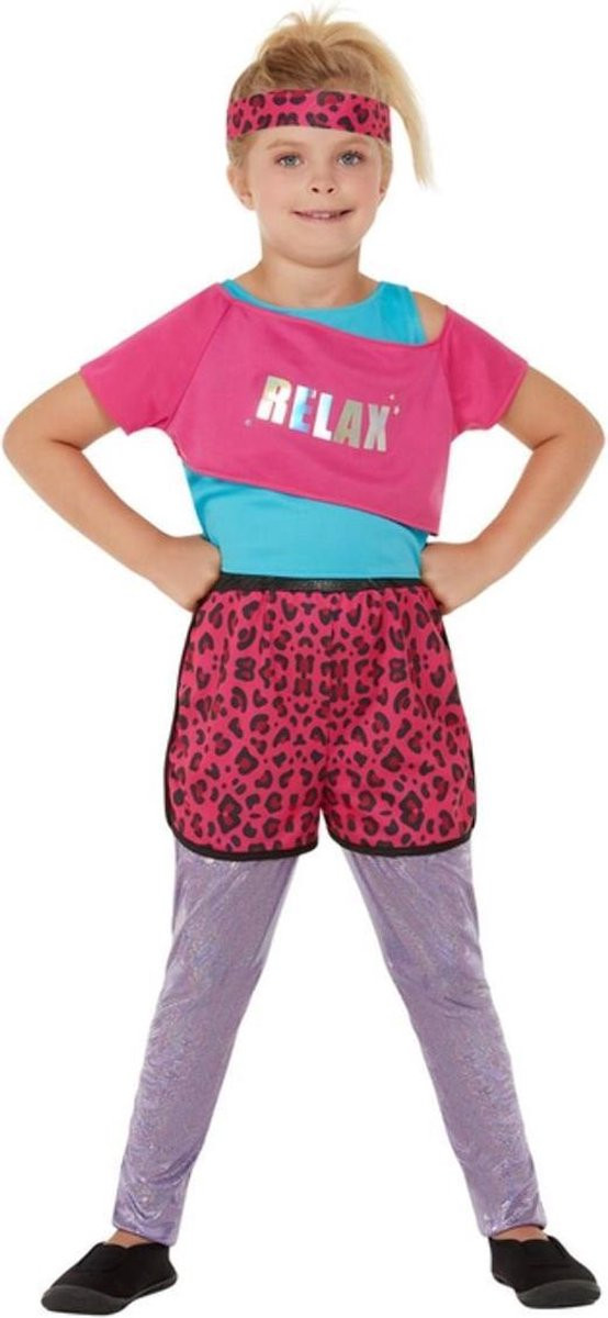 Smiffys 80s Relax Kinder Kostuum - Multicolours - tot 6 jaar
