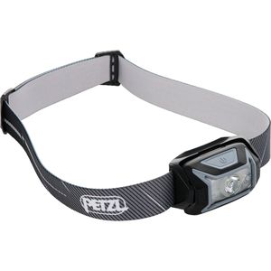 Petzl Stirnlampe Tikka Core LED, wiederaufladbar, 450 Lumen, mit Rotlicht, wasserfest, grau