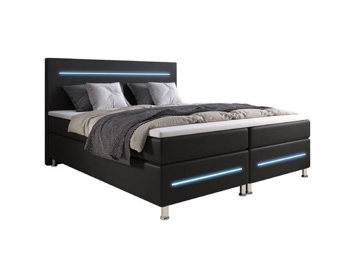 Luxusbetten24 Boxspringbett Sejour, mit LED-Beleuchtung