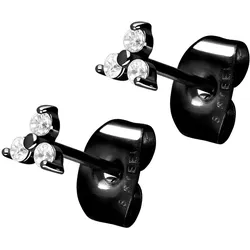Chirurgenstahl Ohrstecker KRISTALLBLUME