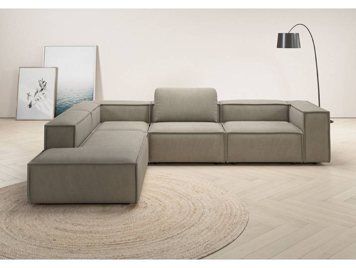 Home affaire Ecksofa Watertown luxuriöses Design & erstklassige Qualität, Japandi Design, Breite 311 cm