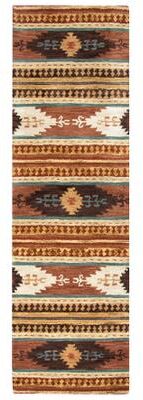Alora Decor Ryder Rust, Tan, Ivory, and Grey Hand-tufted Wool Rug