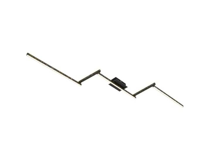 BRILONER Leuchten - LED Deckenleuchte mit Glitzereffekt, warmweißes Licht, Deckenlampe LED, Backlighteffekt, Schwarz, 2270x120x70 mm(LxBxH), 3719-055