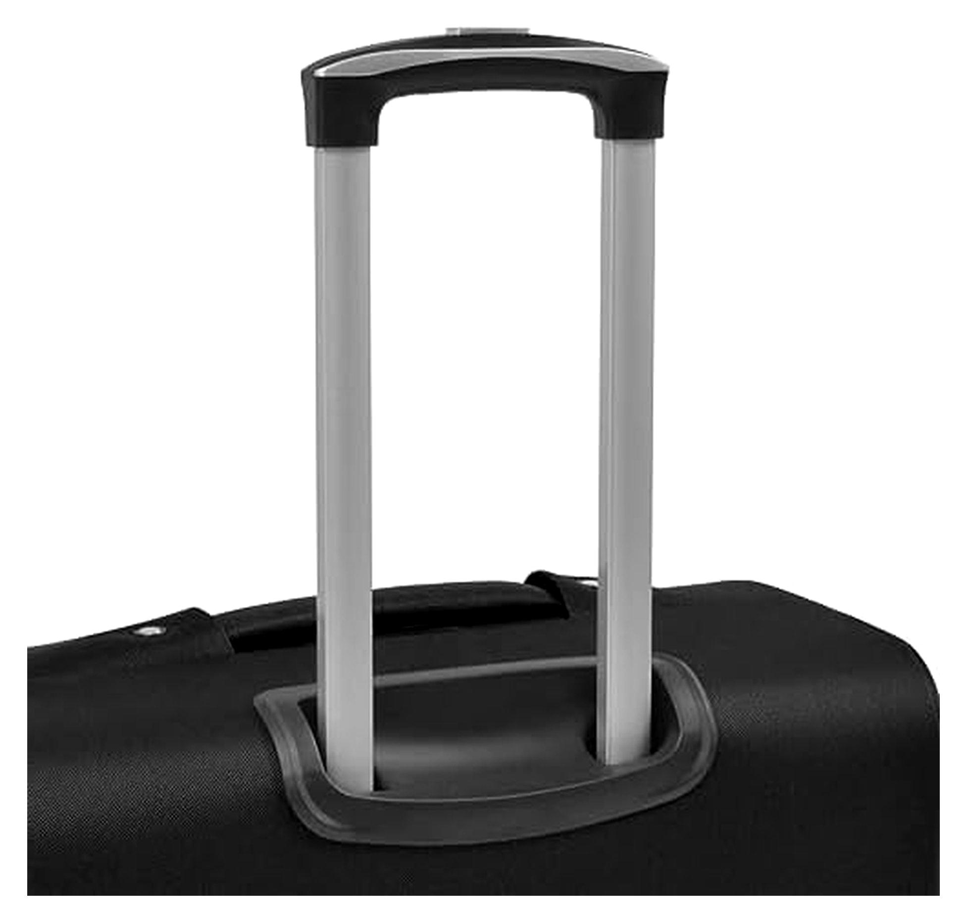 3-teiliges Weichgepäck-Trolley-Set in Schwarz