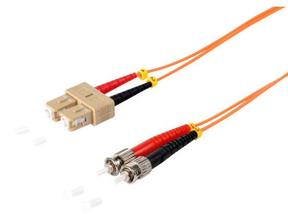 S-CONN Dubbelgeëindig patchkabel SC/ST, 50/125µm, OM2, 1 meter