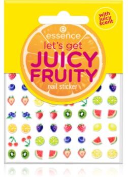Essence let's get JUICY FRUITY autocolantes para unhas 56 un.. let's get JUICY FRUITY