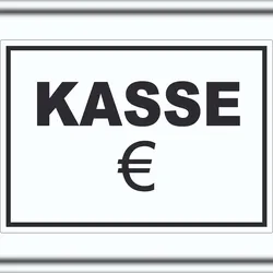 HB-Druck Kasse Aufkleber A4 (210x297mm)