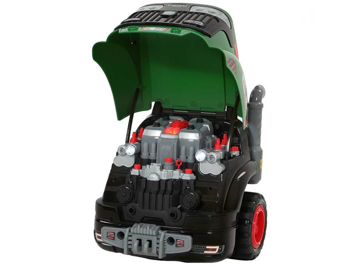 AIYAPLAY Kindermotorspeelgoed, 60-delige autoreparatieset met afneembare onderdelen, licht, nevel, geluiden en stuur