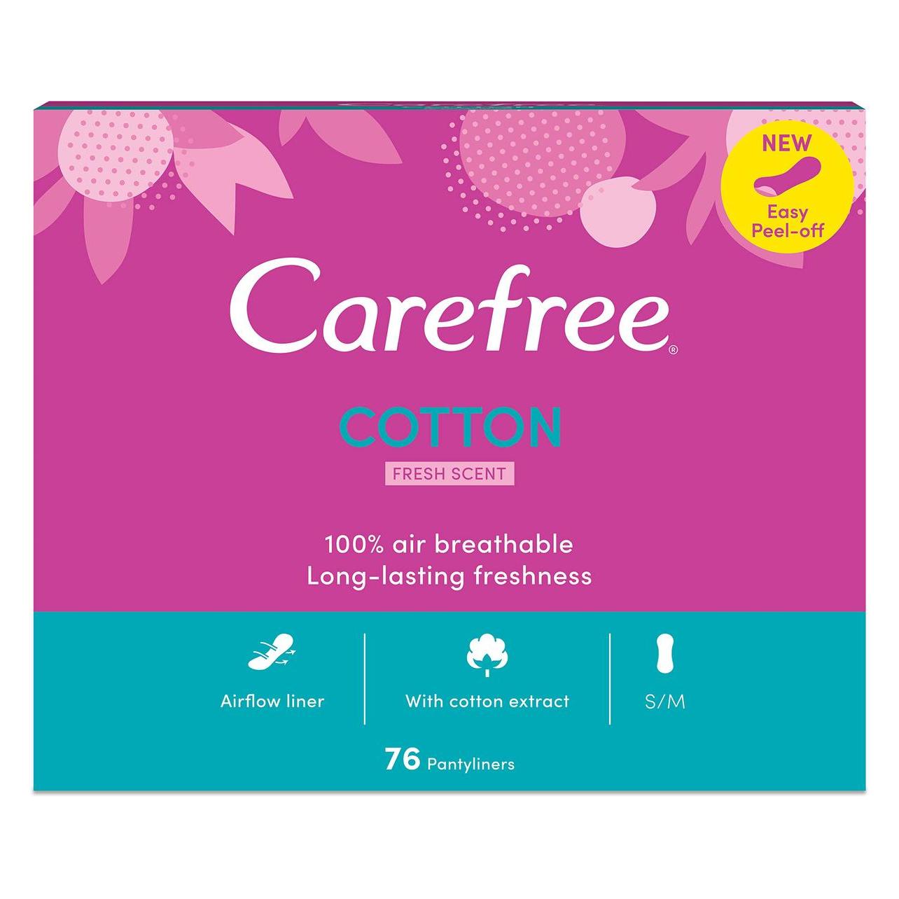 Carefree Hygenic Cotton Fresh Insoles 76Pcs (76x) (6057300)