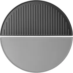 Wiltec, Grillplatte, Gusseisen Grillplatte 46,7x22,8x1,5cm Grill Platte Grillzubehör BBQ