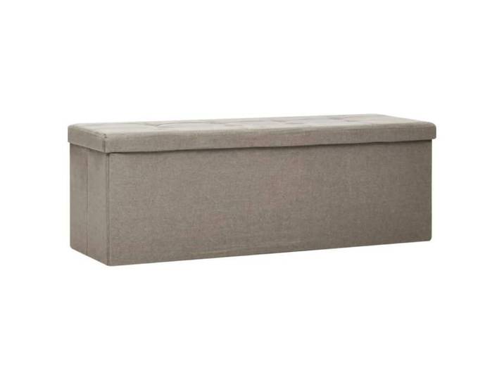 Banc de rangement - UU - pliable - Taupe Faux lin LL127968