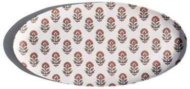 "Abode Homewares Kashmir Melamine Oval Serving Platter - 17.4"" x 8.3"""