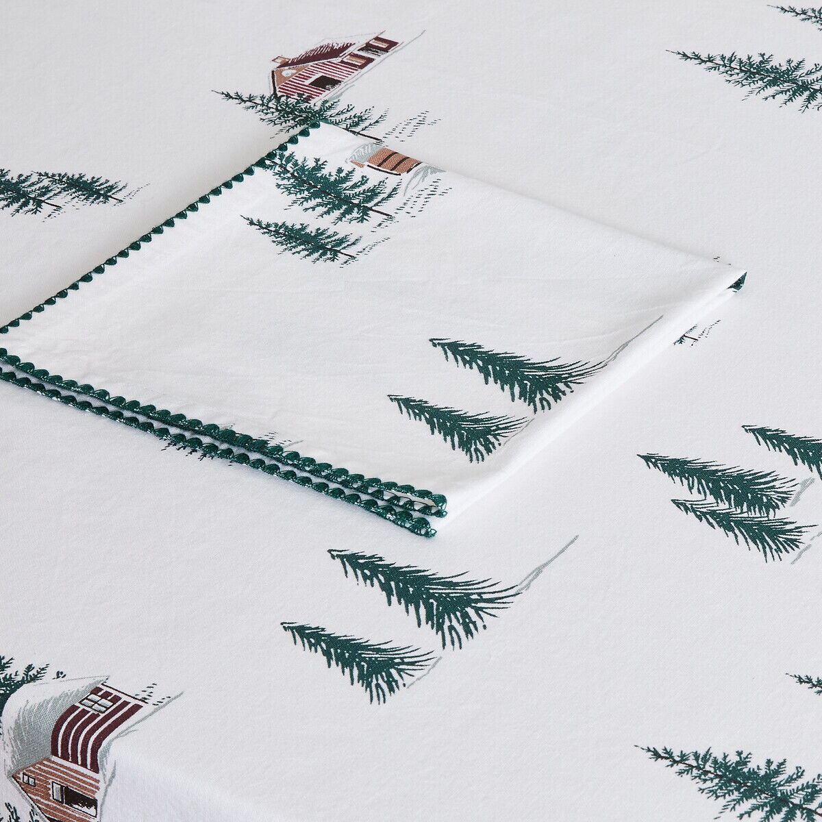 LA REDOUTE INTERIEURS Nappe imprimée, en coton lavée, SNOW COUNTRY