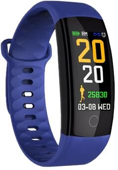 Inspired Deals QS01 Smart Watch Fitness Tracker With Heart Rate Monitor, Sleep Tracking & IP67 Waterproof blue