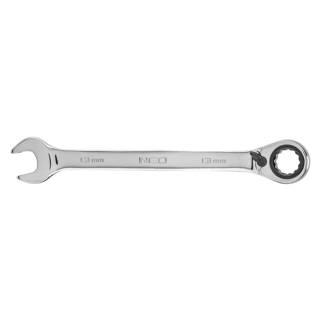 Neo Ringschlüssel (Ratschen-Maulschlüssel mit 13-mm-Schalter) (13 mm) (TOP-09-325)