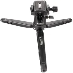 Caruba Tabletop Mini Tripod With Panoramic Ball Head (Metall), Stativ, Schwarz