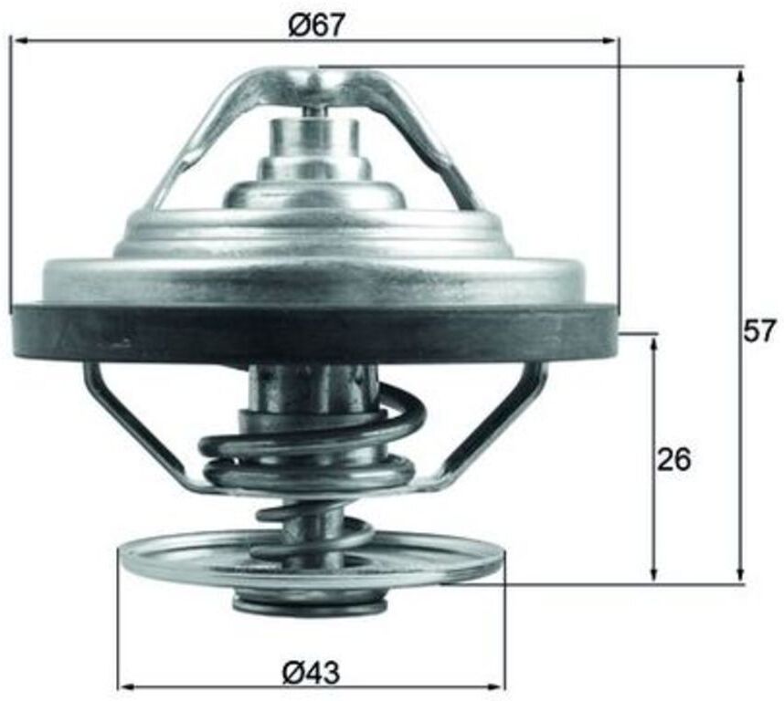 Thermostat d'eau MAHLE TX 158 79