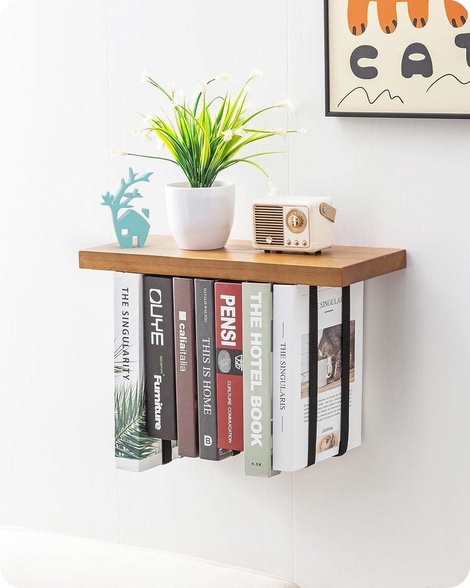 Verstelbare Zwevende Boekenplank voor Wandmontage