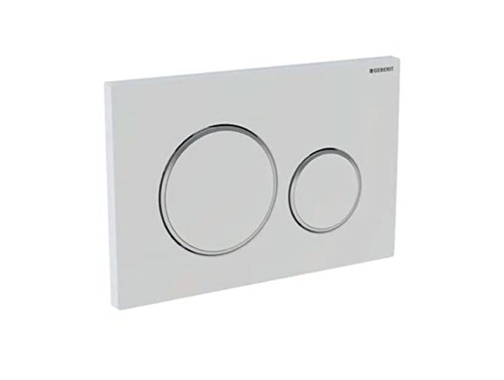 Geberit 115.882.01.1 bedieningsplaat Sigma20 voor 2-hoeveelheden spoeling, mat wit