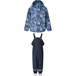 ZigZag Kaspar PU Regenjacke + Regenhose Set Kinder 2002 - navy 5 (110)