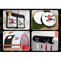 TiCAA Kinder Hochbett Zubehör Set 4-teilig