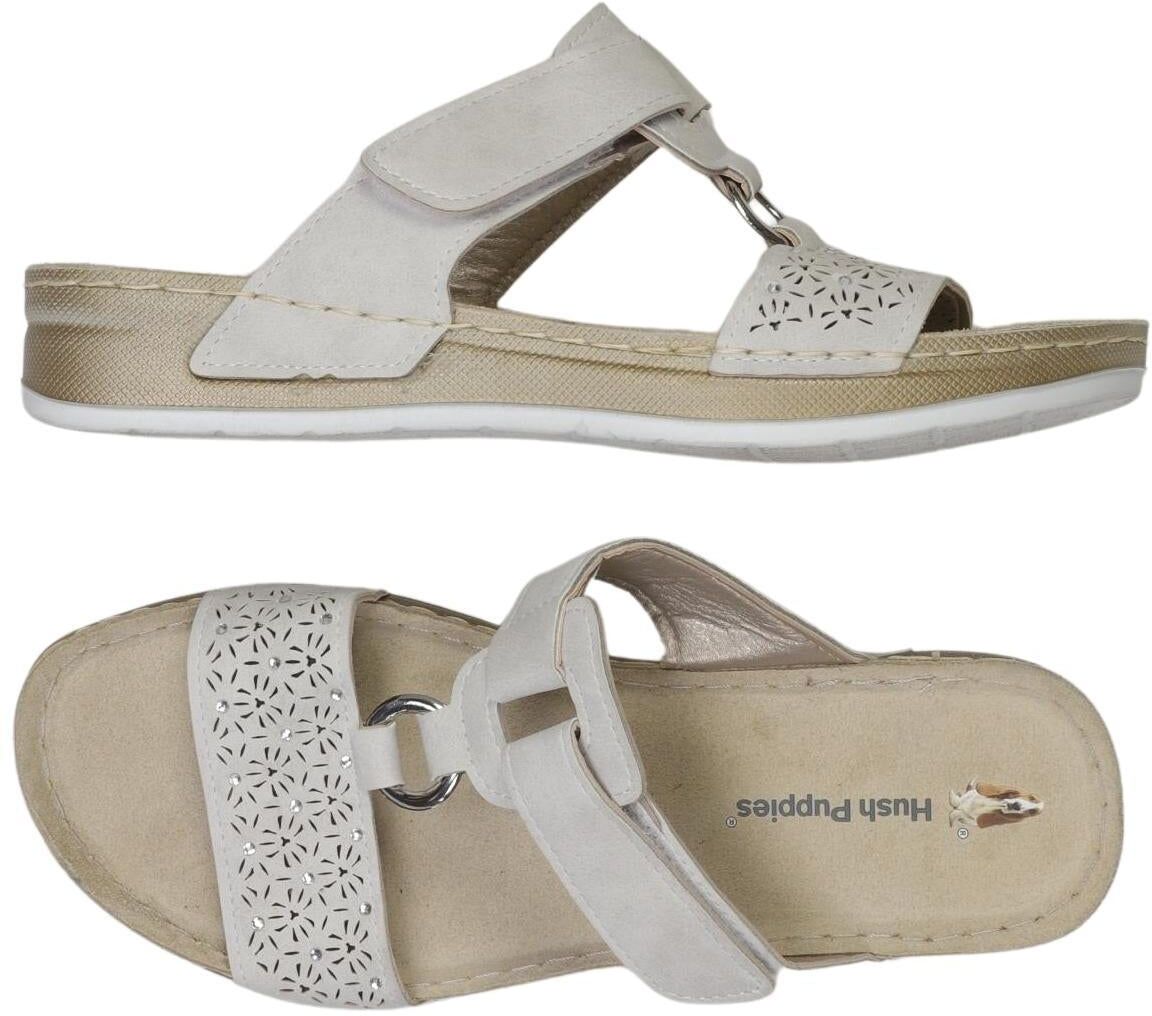 Hush Puppies Damen Sandalen, Beige, Gr. EU 38, Kunstleder - Second Hand
