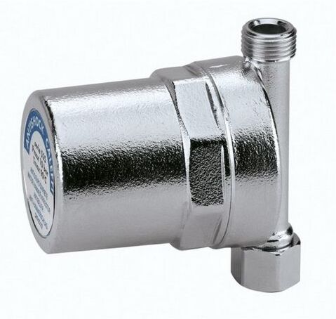 Caleffi Antishock Wasserschlagdämpfer 525150 Überwurfmutter 3/4" IG x 3/4" AG, Messing-Gehäuse, verchromt