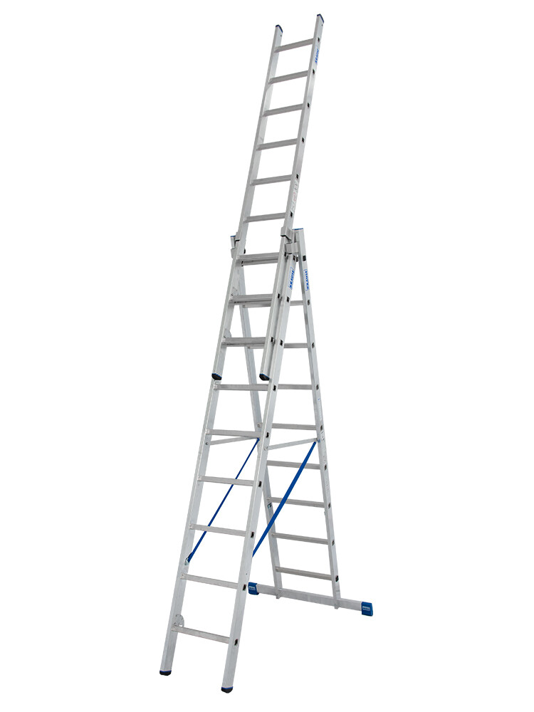 KRAUSE STABILO 3x9 Sprossen Vielzweckleiter | Neue Norm - Art-Nr: 133755