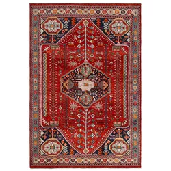 Orientteppich Ghazni Gashgai 200 x 300 cm Wolle Rot